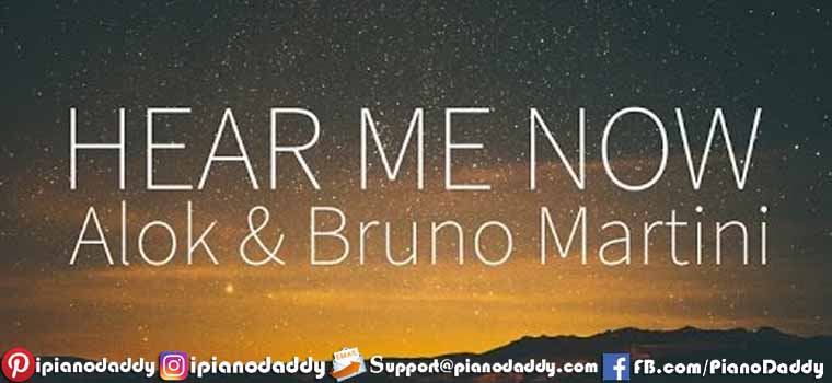Hear Me Now (Alok, Bruno Martini feat. Zeeba) Piano Notes