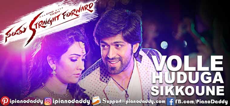 Volle Huduga Sikkoune (Santhu Straight Forward) Piano Notes
